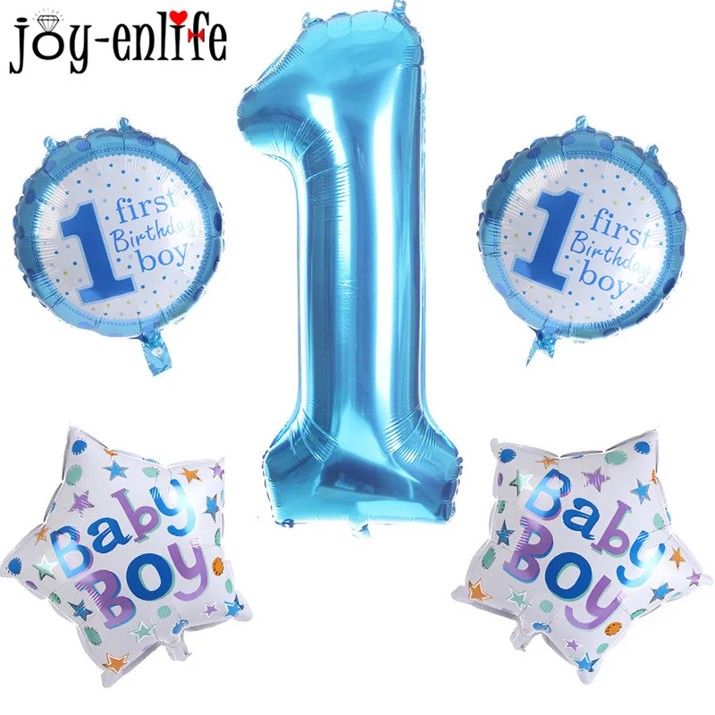 JOY-ENLIFE воздушные шары из алюминиевой фольги голубого цвета для мальчиков и розового цвета для девочек, милые вечерние воздушные шары для малышей - Цвет: 3