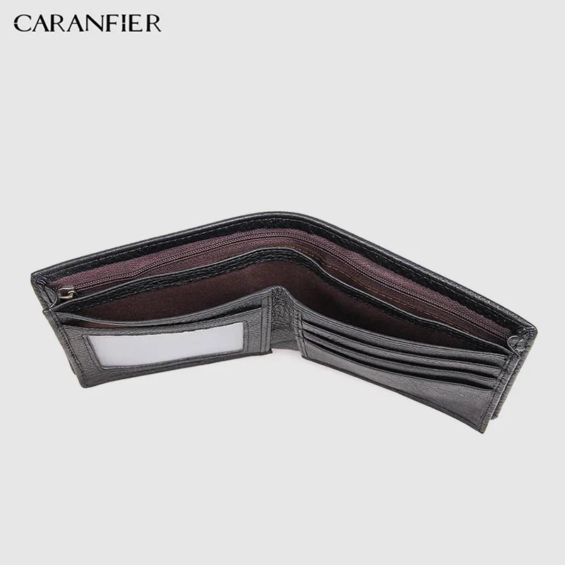 Кошелек CARANFIER из натуральной кожи модный Органайзер с узором для мужчин