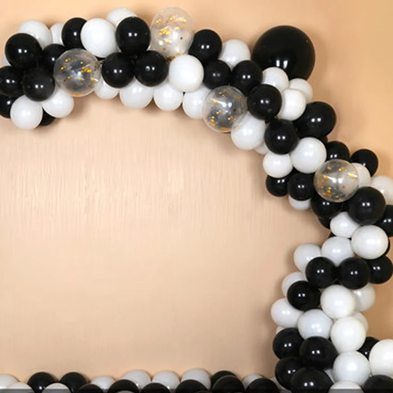 

30pcs/lot 2.2g Pearl Black White Silver Latex Balloons Birthday Wedding Party Decorations Air Helium balloons Kids Gifts baloons