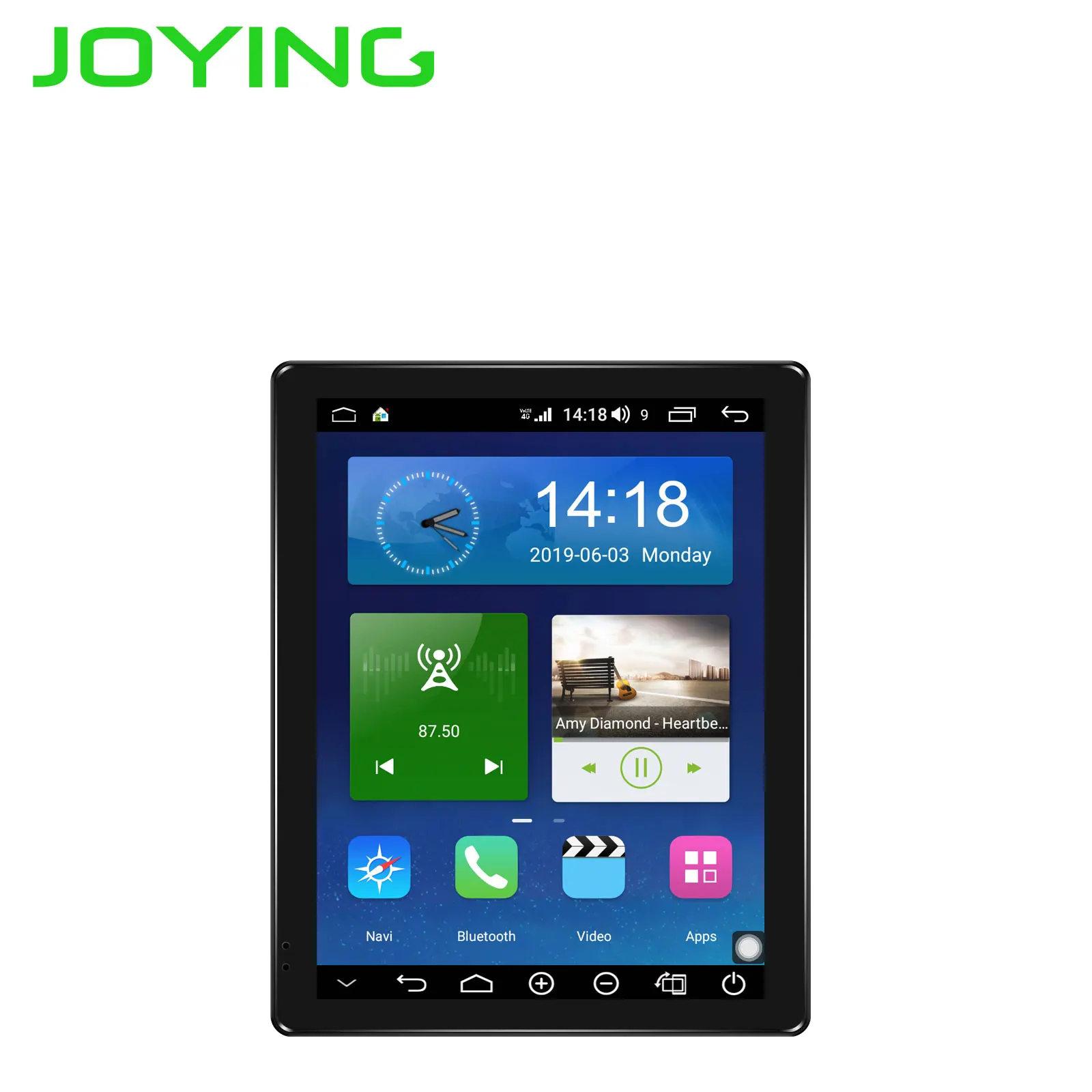 JOYING 2 din автомагнитола Android 8,1 Octa Core 9,7 дюймов ips экран 4 Гб+ 64 гб поддержка 4G Авторадио сплит-экран Быстрая загрузка gps DSP