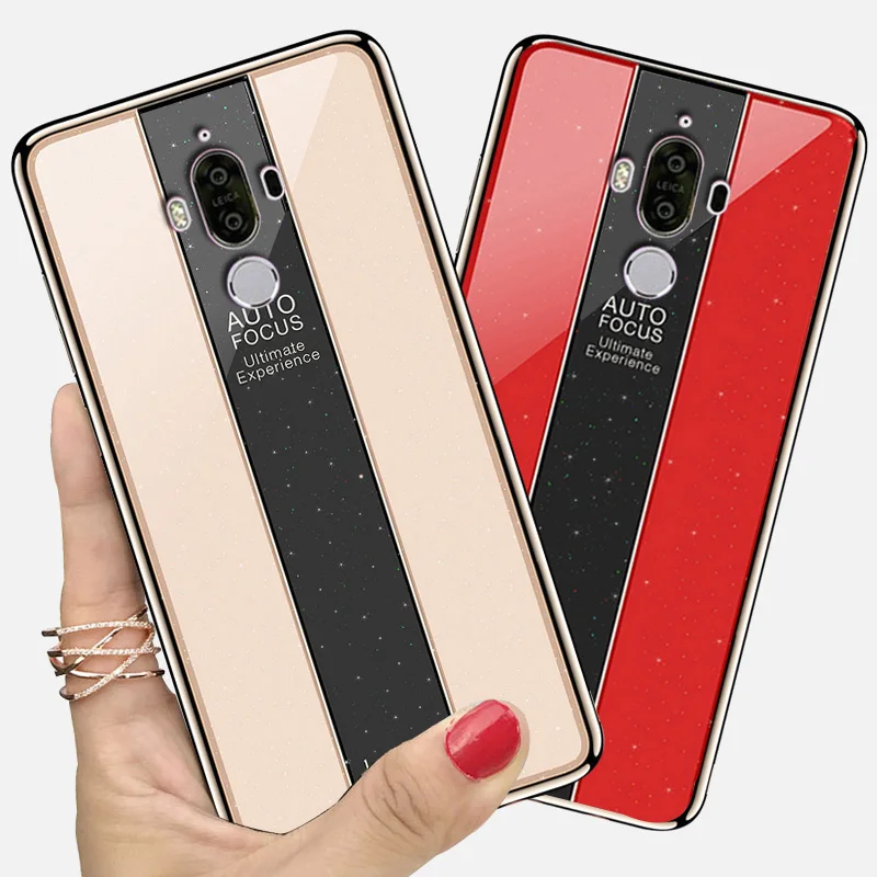 Чехол YonLinTan чехол для HuaWei Mate 9 Pro Mate9 9Pro блестящие роскошные чехлы из закаленного