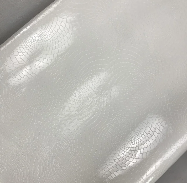 Спиральный узор одежды кожа ткань 130x100 см искусственная кожа PU ткань однотонный - Цвет: 10