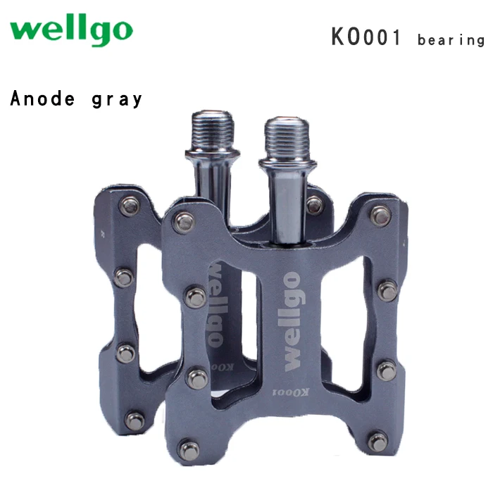 ko001 gray Wellgo ko001 kc001 MTB горный велосипед Педали Дорожный велосипед алюминиевый сплав подшипник педаль Складная Педаль детали велосипеда - Цвет: ko001 gray