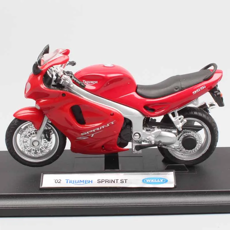 Детская 1:18 Шкала Welly маленький Triumph Sprint ST спортивный туристический велосипед авто мотоцикл Diecasts& Toy Vehicles модели игрушек thumbnails
