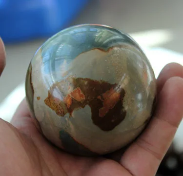 55 60 мм натуральный полихромовый океан Сфера из яшмы Кристалл исцеляющий