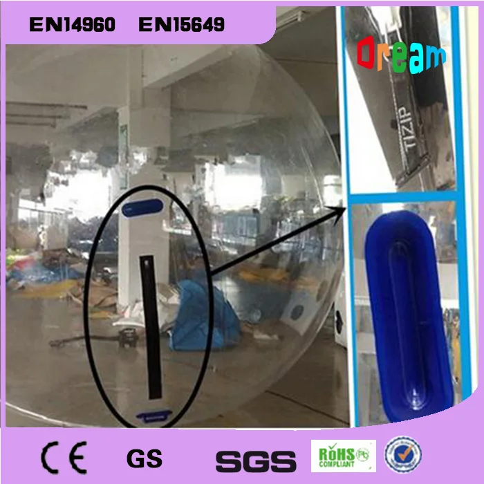 Цена по прейскуранту завода 2 м 0 8 мм надувной водный ходячий шар Зорб гигантский