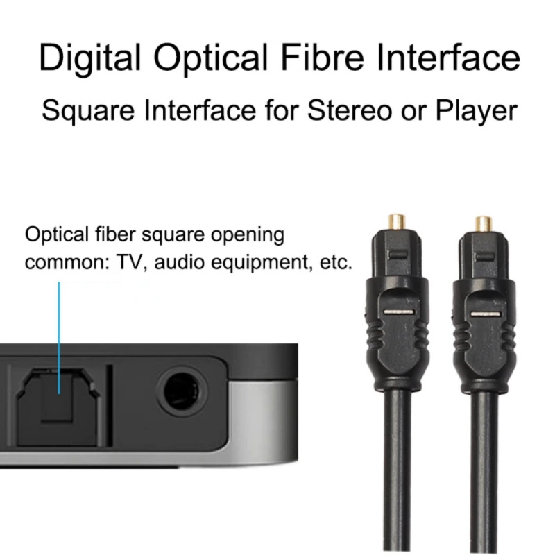 Цифровой оптический аудио кабель гибкий Plug and play Соединительный шнур для