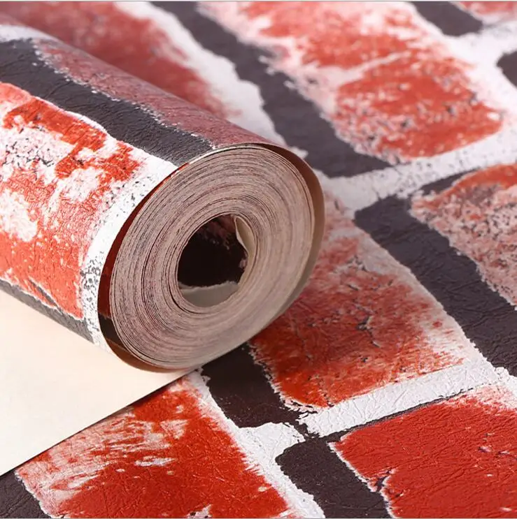 3D камни кирпичи шаблон обои для гостиной кафе бар Декор водонепроницаемый декор