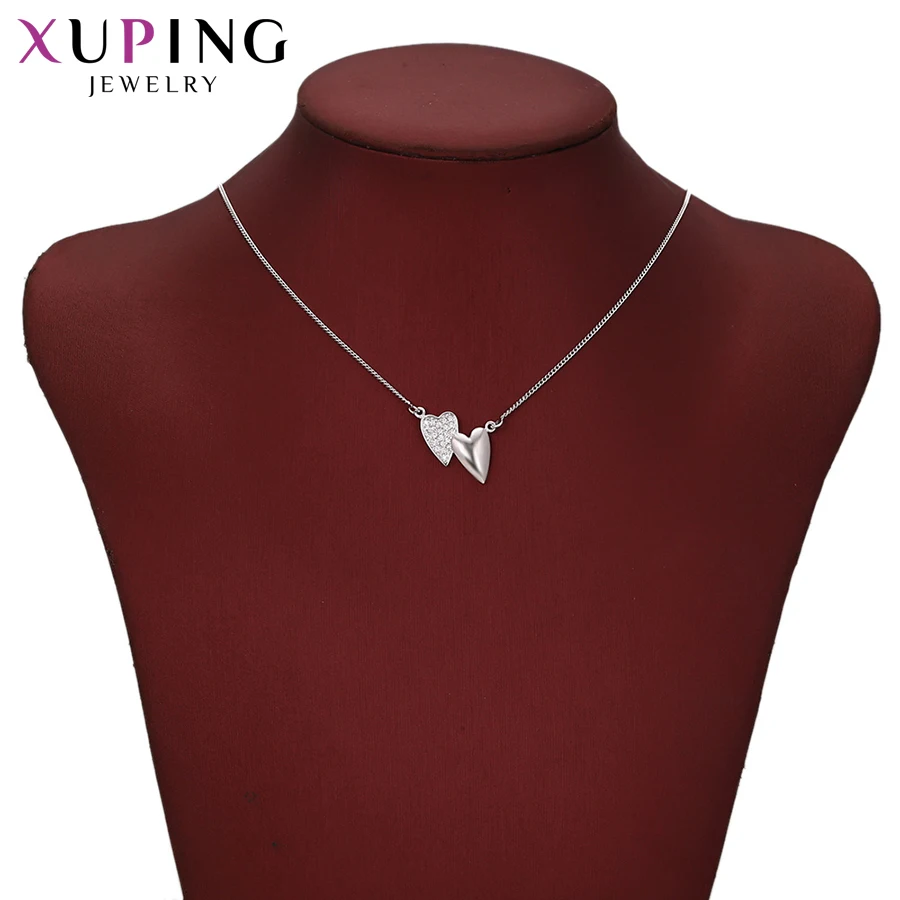 Xuping модное ожерелье в форме сердца Элегантное длинное для женщин цепочка высокое