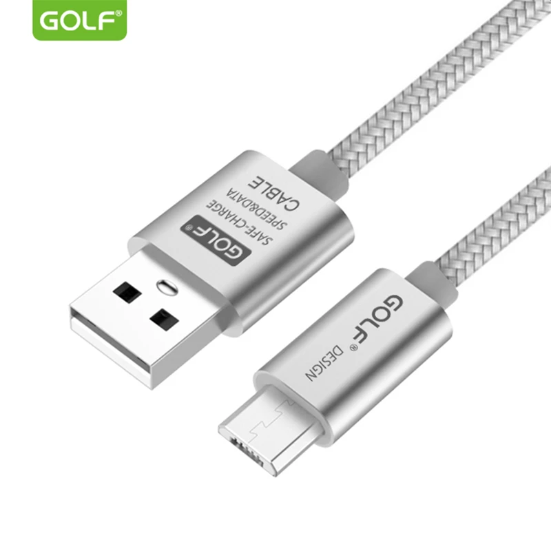 GOLF 3m металлический кабель Micro USB в оплетке для Huawei Mate 8 Samsung S6 S7 LG G3 G4 V10 Android Phone