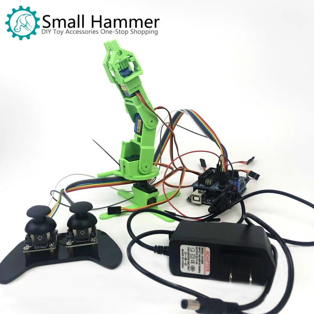 

3D-печать SNAM6000, робот-рука «сделай сам» с четырьмя степенями свободы для сборки sg90