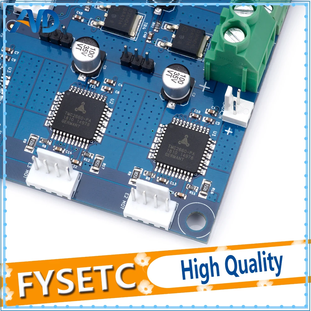 

Cloned Duex5 DueX Expansion Board With TMC2660 Support For Thermocouple Or PT100 Daughter Boards For 3D Printer And CNC Machine