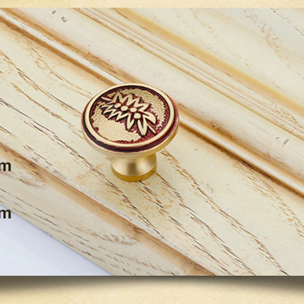 Классические медные дверные ручки выдвижной ящик шкафа для кухонного мебельные