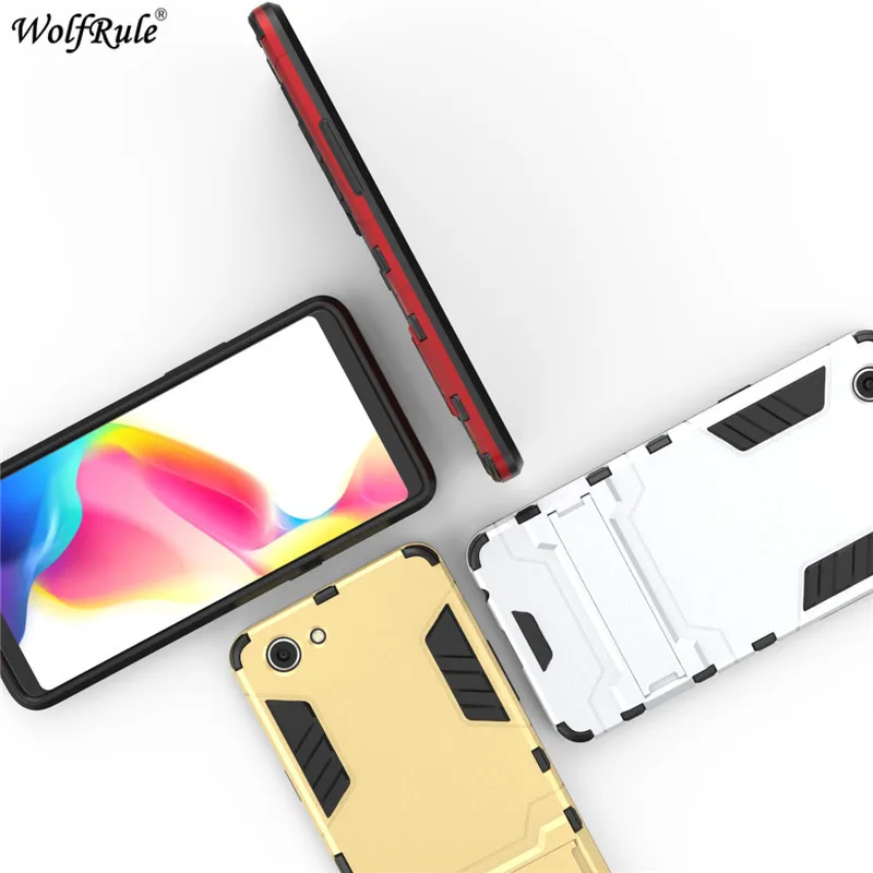 Для крышки OPPO F7 молодежный чехол WolfRule TPU и PC держатель Бампер корпус для телефона