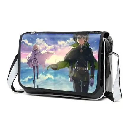 Сумка мессенджер через плечо с аниме серафом из Owari no Seraph Mikaela Hyakuya Krul Tepes холщовая