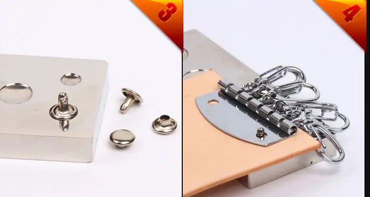 Подвеска для ключей в сумку связка для ключей DIY кожа ручной работы Случае Ключ Аксессуары чистый латунный ключ кольцо утолщение два вида на выбор