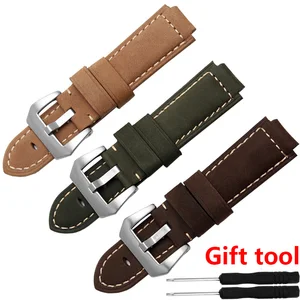 Аксессуары для умных часов, мужской ремешок из натуральной кожи, черный, коричневый, сменный Браслет, подходит для Garmin Forerunner 220620630735XT