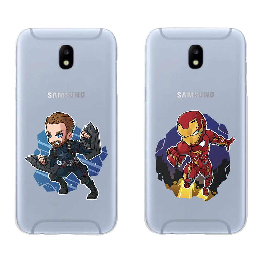 Miracle Avengers Iron Man Captain America Spiderman Fashion Phone Case For Samsung Galaxy J3 J4 J5 J6 J7 J8 Plus 2016 2017 2018 |