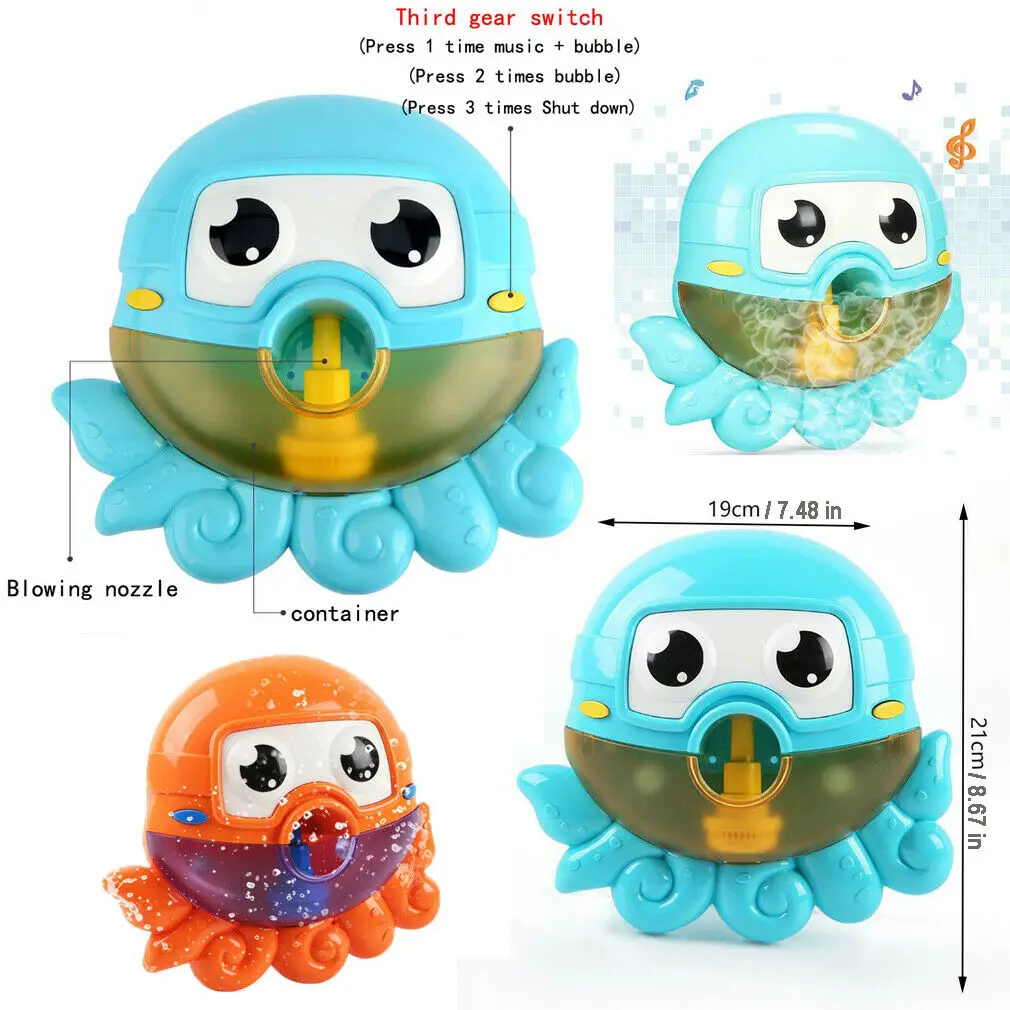 Игрушка для купания детей игрушка в виде Кита и осьминога мыла с музыкой воды