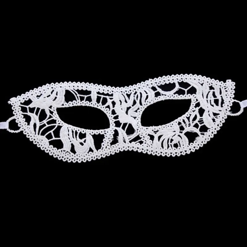 white mask Белая кружевная Венецианская Маскарадная маска, сексуальная женская маска для Хэллоуина, вечерние бальные костюмы, платья для выпускного вечера - Цвет: white mask