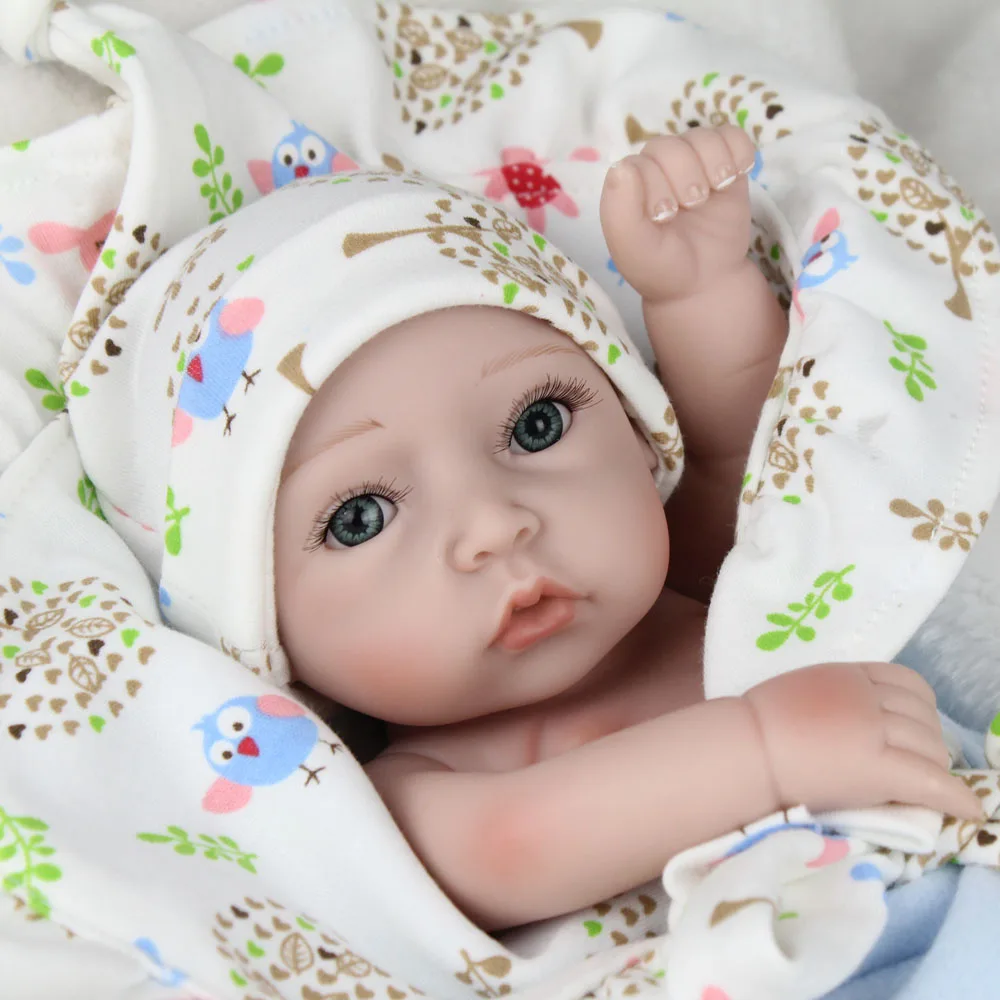 NPKDOLL 10 inch 28cm Full Silicone Reborn Baby Dolls Alive Lifelike Real Realistic Kids Babies Twins Bebe | Игрушки и хобби