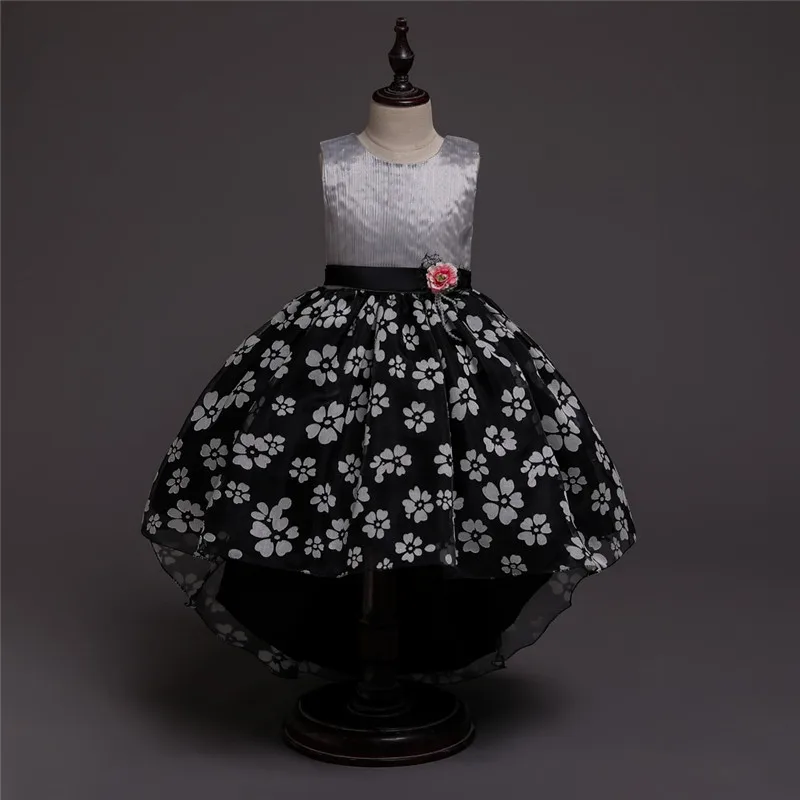 Flower Girl Dress Trailing Sleeveless Wedding Party First Communion Formal Princess Lace Evening | Детская одежда и обувь