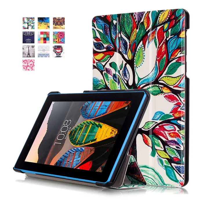 Чехол-подставка из искусственной кожи для lenovo TAB3 Tab 3 7 710 710F 710I TB3-710F 7," Tablet+ 2 шт. Защитная пленка для экрана