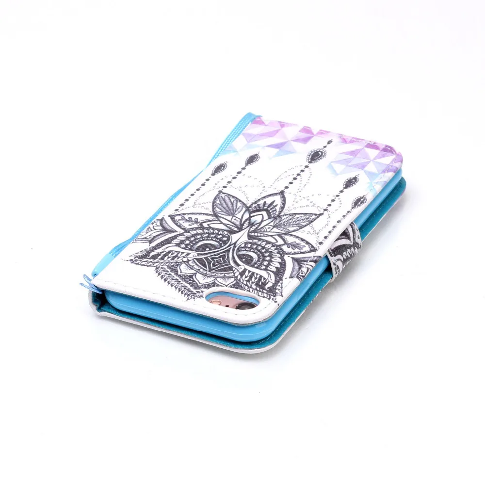 С рисунком Совы Windbell кожа флип Стенд держатель кошелек + ремешок чехол для Apple iPhone