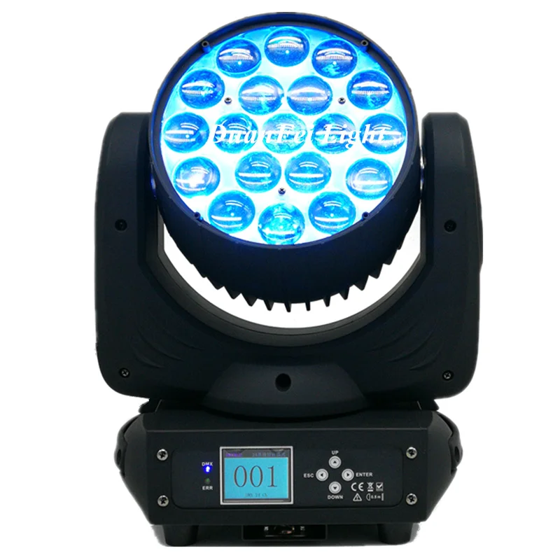 (6 шт. + чехол) 19x15 Вт led кольцо движущаяся головка zoom wash dmx rgbw 4в1 Луч сценический свет