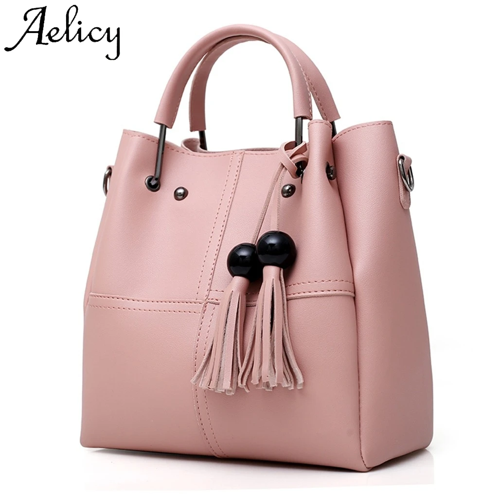 Aelicy 3 шт. женская модная сумка на плечо с бахромой кошелек для карт высокое