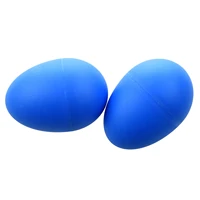 5 pack 1 pair plastic percussion musical egg maracas shakers blue