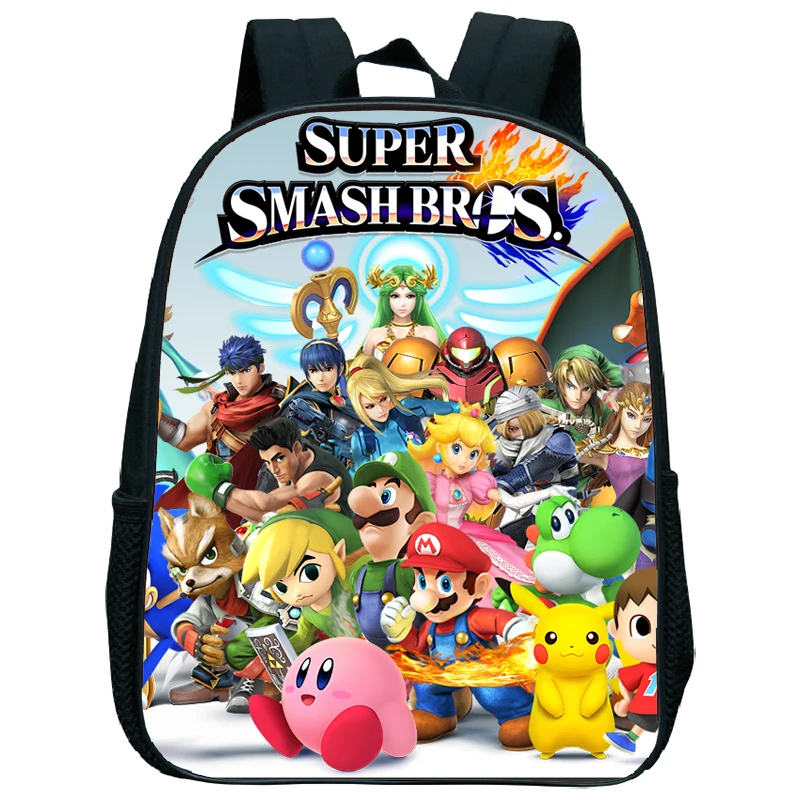 15 New Hot Super Mario Smash Bros Children School Bag Baby Small School Bags Kindergarten Schoolbag Cute Kids Backpacks Kawaii - Цвет: 15