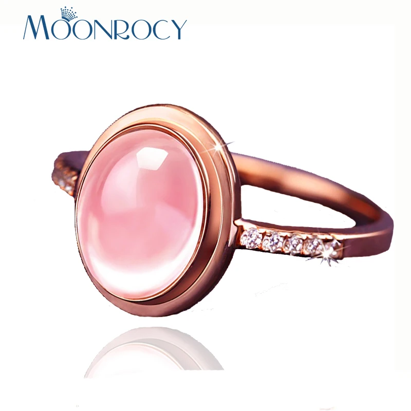 MOONROCY кубический цирконий розовое золото цвет: Кварц Росс фианиты кристаллы