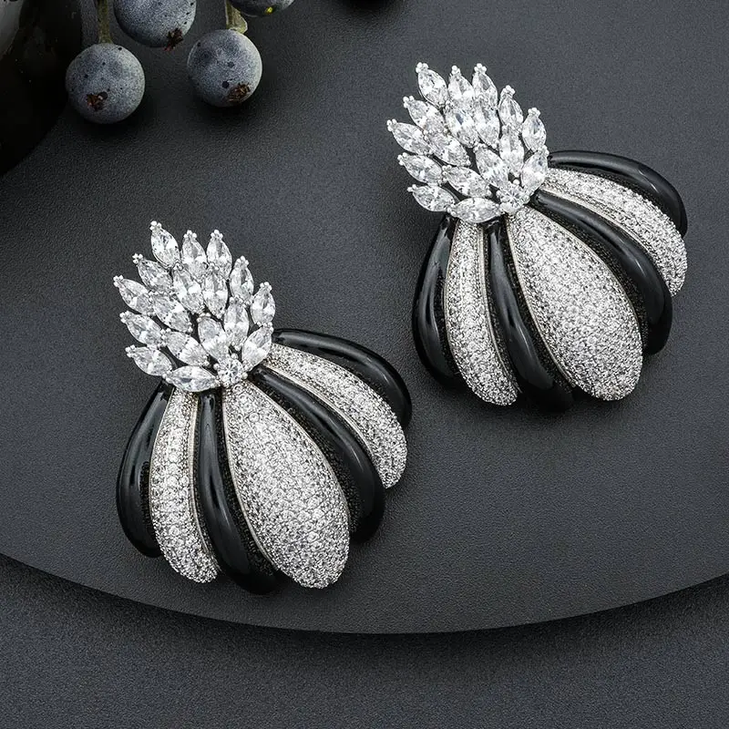 ModemAngel Luxury Brand Deetle Design Cubic Zirconia Pave Engagement Bracelet Earrings Jewelry for Women | Украшения и аксессуары