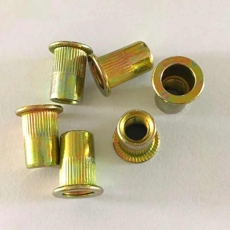 40PCS Pull The Cap Rivet Nut Small Shen Head Riveting Column Pattern Nuts Knurled M4 GB17880 | Строительство и ремонт