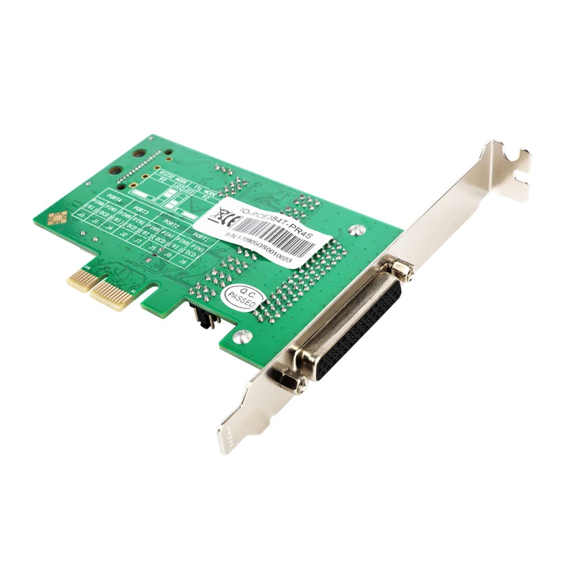 PCI express 4 порта серия e мульти RS232 DB9 com адаптер 5VDC 12DV PCIe мощный низкопрофильный