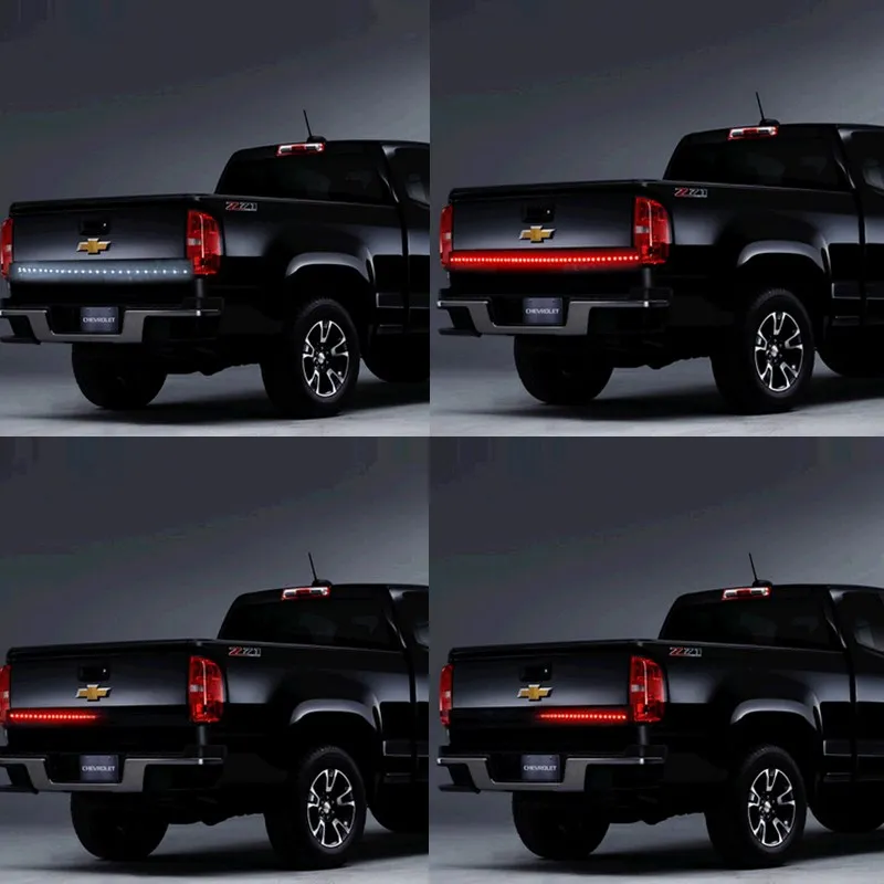 48&quot Truck SUV Tailgate Lights Bar LED Red/White Reverse Stop Running Turn Signal External Led Light Strip Car Accessories | Автомобили