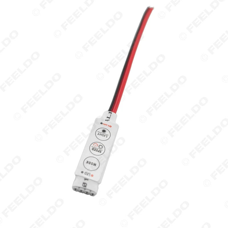 FEELDO 1 шт. 4pin светодиодная полоса Flasher Модуль Flash Strobe контроллер DC Женский адаптер
