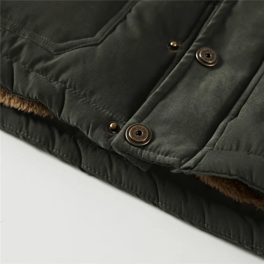 Новая зимняя мужская куртка 6XL 7XL 8XL, толстая теплая парка, флисовая Меховая куртка с капюшоном в стиле милитари, пальто, ветровка с карманами, мужская куртка