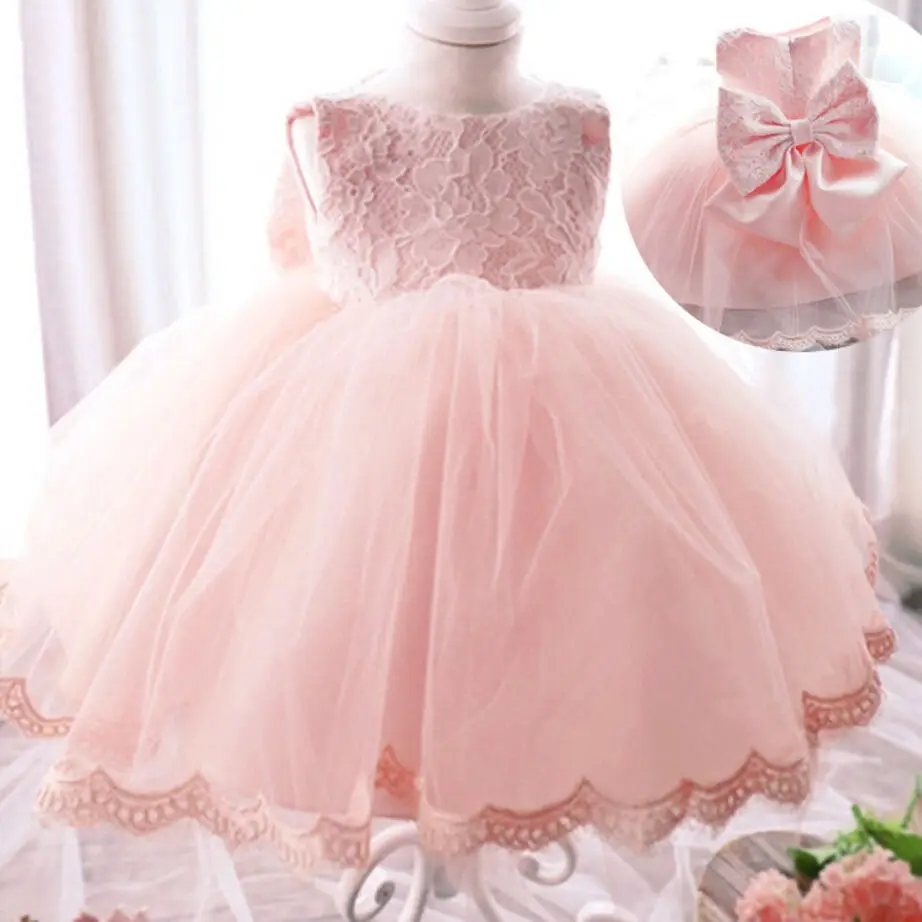 2019 Top Quality Flower Girls Dresses For Weddings Party Kids White Red First Holy Lace Dress little toddler junior bridesmaid | Детская