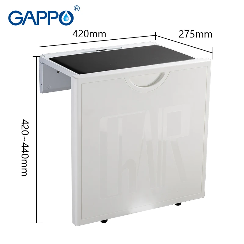 GAPPO настенные сиденья для душа Складное Сиденье стул складной унитаза пожилых