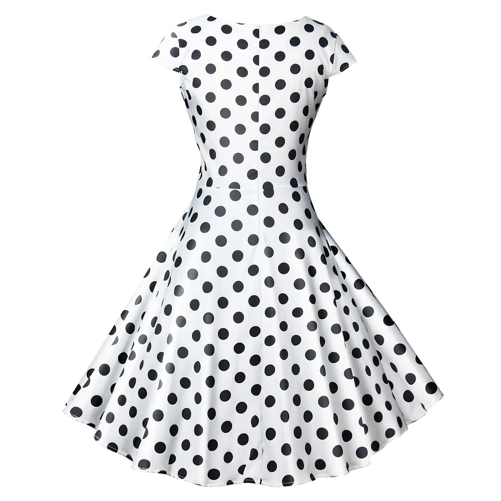 Летнее платье MLCRIYG женское в горошек элегантное винтажное 2019 женские цветочные