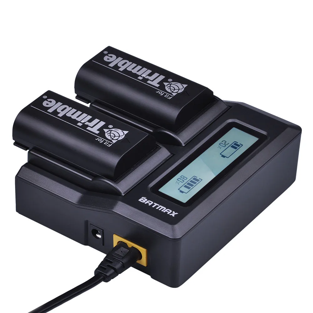 Аккумулятор GPS 54344 + быстрое двойное зарядное устройство с ЖК-дисплеем для Trimble 29518