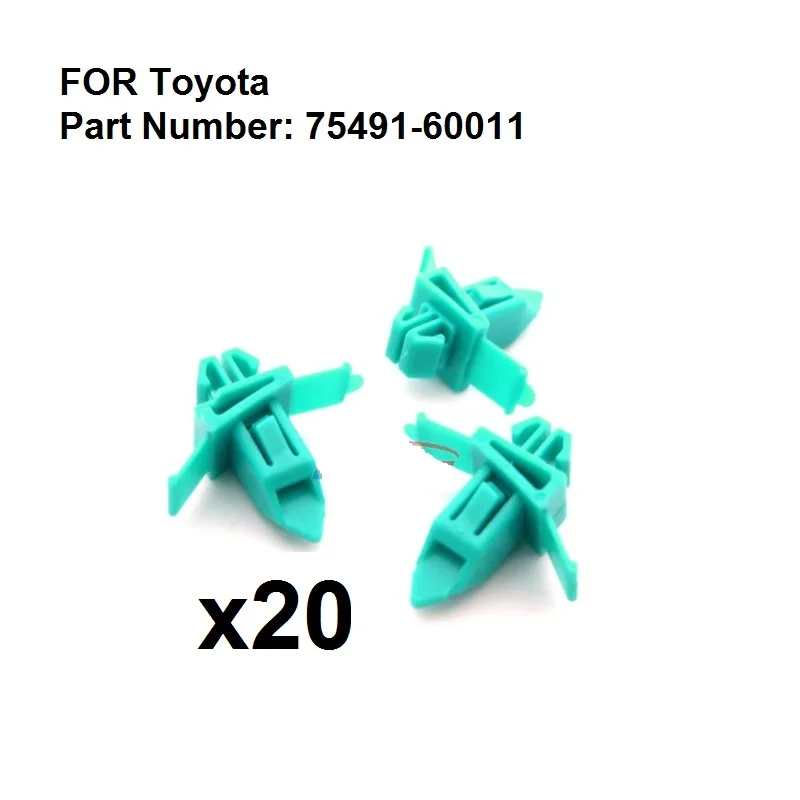 20x 75491 60011 для Toyota Prado 120 02 09 зажим колесная арка боковая форма отделка расклешенная