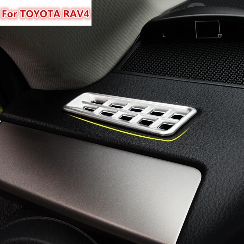 Новинка для Toyota RAV4 RAV 4 2016 АБС пластик хром матовый кондиционер верхняя крышка