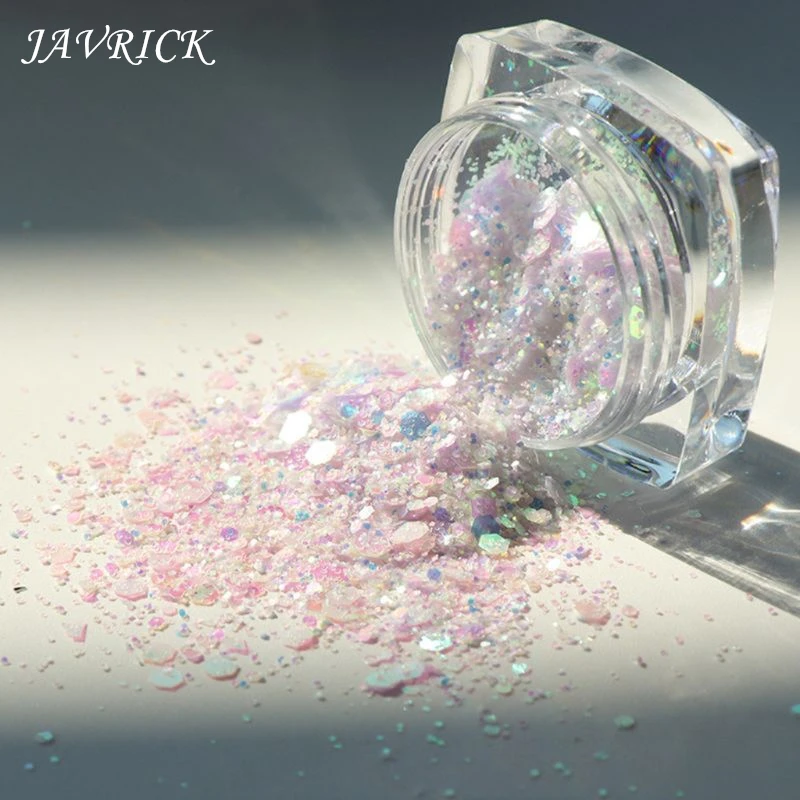 Слюдяная пудра меняющая цвет УФ светлый свет реактивная блестящая смола