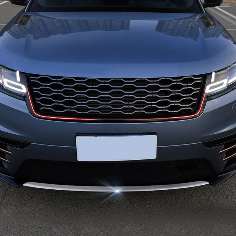 Аксессуары для Land Rover Range Velar 2017 2018 нержавеющая Передняя Нижняя бампер