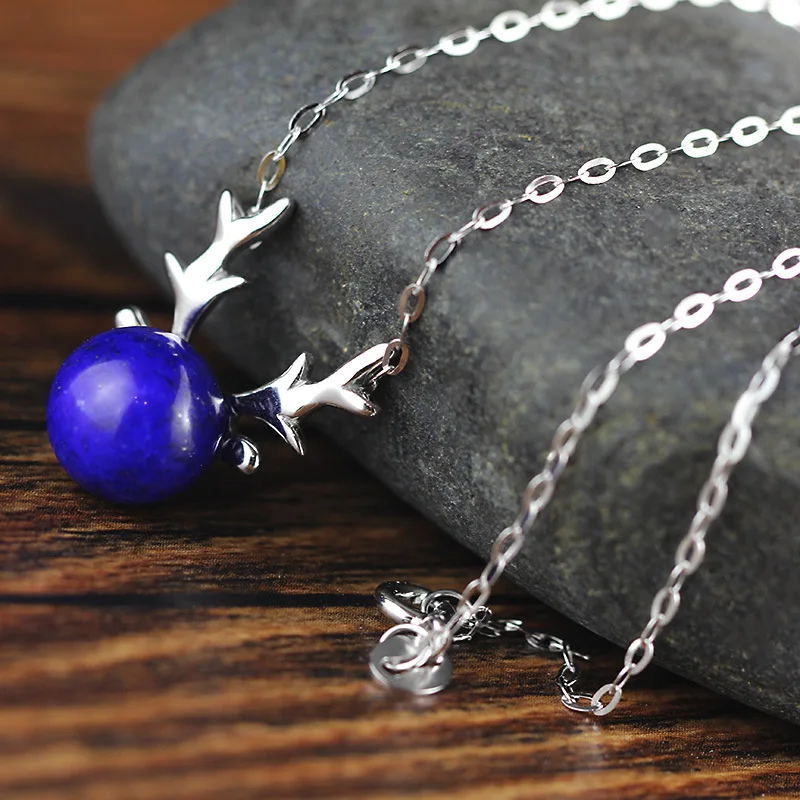 Женское винтажное ожерелье из серебра 925 пробы с натуральным янтарем|necklaces for