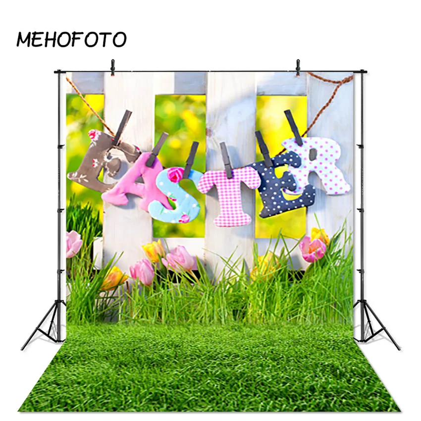 

Spring Photographic Background for Easter Eggs Natures Green Grass Newborns Baby Photography Backdrops Photobooth Studio Props