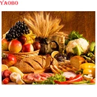 Алмазная живопись сделай сам, фруктыхлебеда, вышивка крестиком, полная 3D Смола, квадратная круглая Алмазная мозаика, алмазная вышивка, стразы, искусство